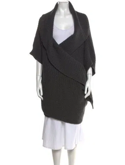 Pre-owned Stella Mccartney Virgin Wool V-neck Sweater In Gray