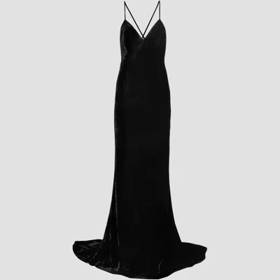Pre-owned Stella Mccartney Viscose Gowns 48 In Black