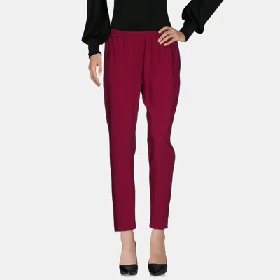 Pre-owned Stella Mccartney Viscose Pants 40 In Red