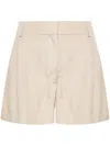 Stella Mccartney Tailored Short Shorts In Neutrals