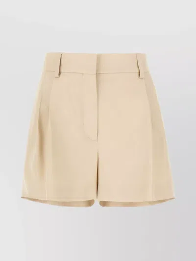 STELLA MCCARTNEY VISCOSE SHORTS WITH BACK WELT POCKETS