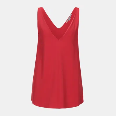 Pre-owned Stella Mccartney Viscose Tops 40 In Red