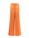 Stella Mccartney Mid-rise Flared Trousers In Orange