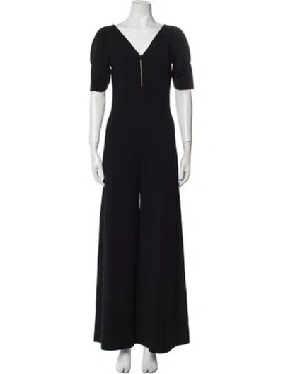 Pre-owned Stella Mccartney V-neck Jumpsuit In Black
