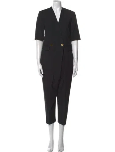 Pre-owned Stella Mccartney V-neck Jumpsuit In Black