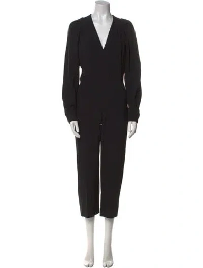 Pre-owned Stella Mccartney V-neck Jumpsuit In Black