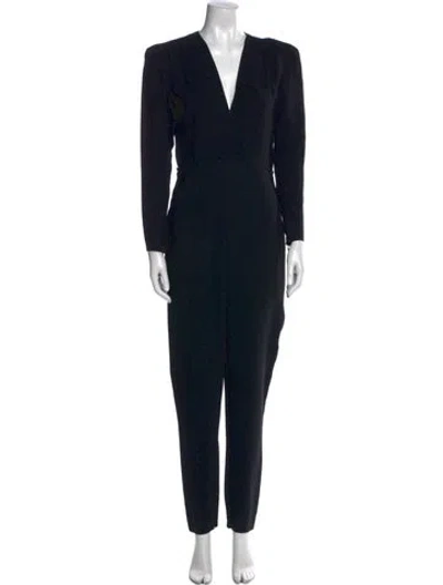 Pre-owned Stella Mccartney V-neck Jumpsuit In Black