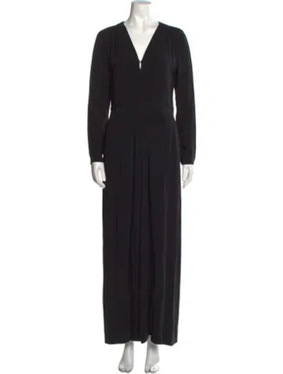 Pre-owned Stella Mccartney V-neck Jumpsuit In Black
