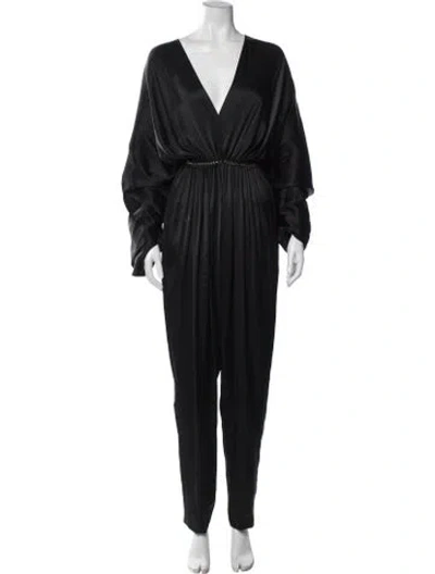 Pre-owned Stella Mccartney V-neck Jumpsuit In Black