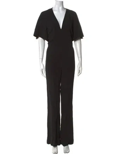 Pre-owned Stella Mccartney V-neck Jumpsuit In Black
