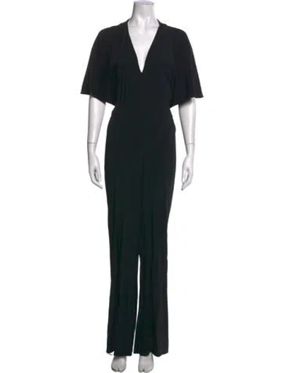 Pre-owned Stella Mccartney V-neck Jumpsuit In Black