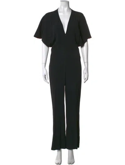Pre-owned Stella Mccartney V-neck Jumpsuit In Black