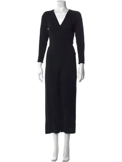 Pre-owned Stella Mccartney V-neck Jumpsuit In Black