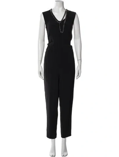 Pre-owned Stella Mccartney V-neck Jumpsuit In Blue