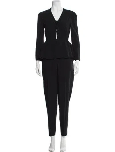 Pre-owned Stella Mccartney V-neck Jumpsuit In Blue