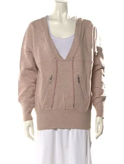 Pre-owned Stella Mccartney V-neck Long Sleeve Sweatshirt In Neutral