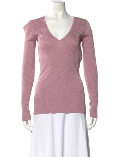 Pre-owned Stella Mccartney V-neck Long Sleeve Top