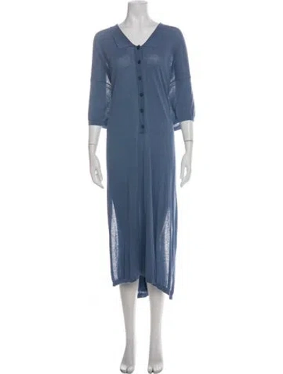 Pre-owned Stella Mccartney V-neck Midi Length Dress W/ Tags In Multi