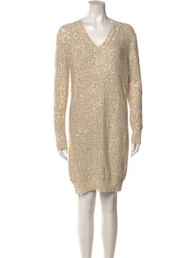 Pre-owned Stella Mccartney V-neck Mini Dress