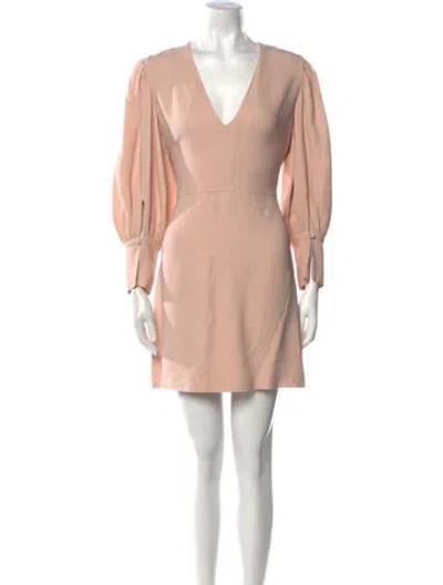 Pre-owned Stella Mccartney V-neck Mini Dress In Pink