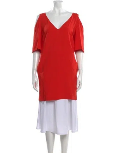 Pre-owned Stella Mccartney V-neck Short Sleeve Top W/ Tags In Multi