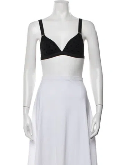 Pre-owned Stella Mccartney V-neck Sleeveless Sports Bra In White