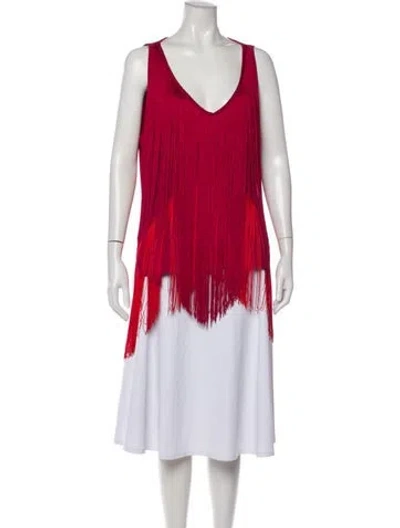 Pre-owned Stella Mccartney V-neck Sleeveless Tunic In Pink