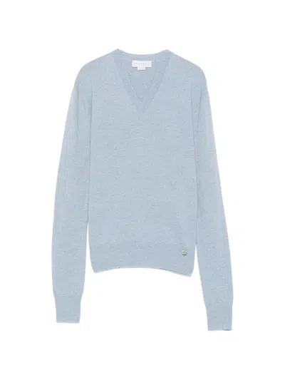 Stella Mccartney V-neck Sweater In Blue