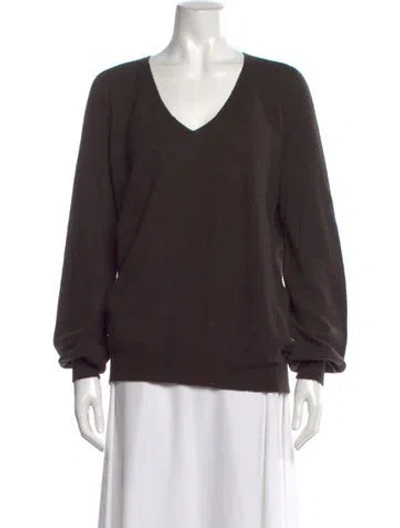 Pre-owned Stella Mccartney V-neck Sweater In Brown