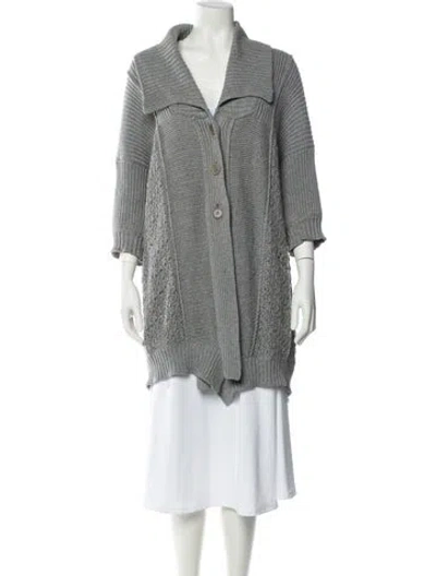 Pre-owned Stella Mccartney V-neck Sweater In Gray