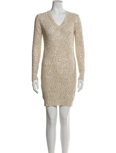 Pre-owned Stella Mccartney V-neck Sweater In Neutral