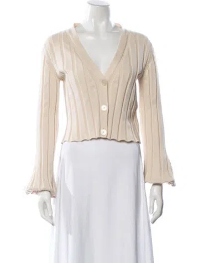Pre-owned Stella Mccartney V-neck Sweater In Neutral