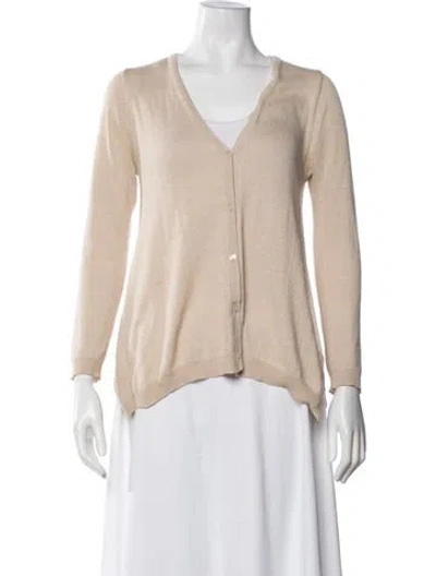 Pre-owned Stella Mccartney V-neck Sweater In Neutral