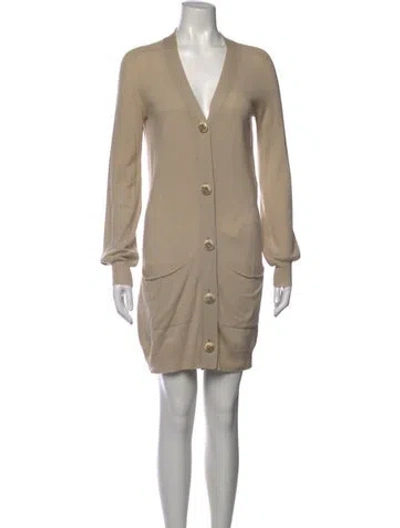 Pre-owned Stella Mccartney V-neck Sweater In Neutrals