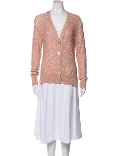 Pre-owned Stella Mccartney V-neck Sweater In Pink