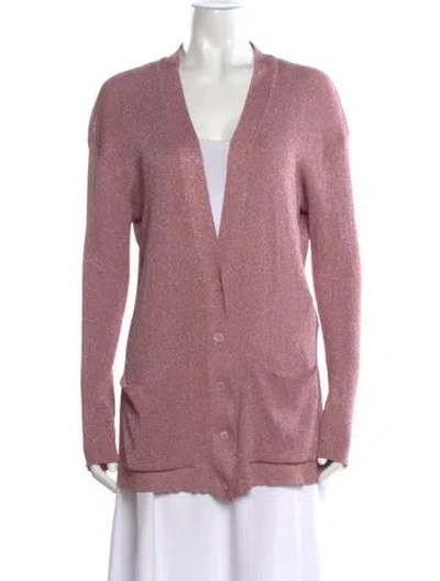 Pre-owned Stella Mccartney V-neck Sweater In Pink