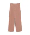 Stella Mccartney Waistband Loop Casual Pants In Pink