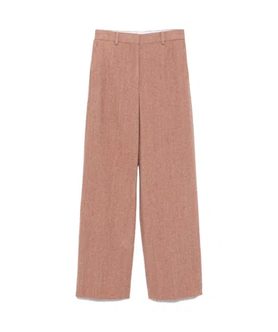 Stella Mccartney Waistband Loop Casual Pants In Pink