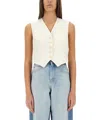 Stella Mccartney Wool Tailoring Short Vest
