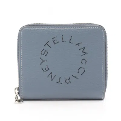 Pre-owned Stella Mccartney Wallet (bi-fold) () In Blue
