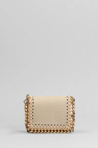 Stella Mccartney Wallet In Beige Polyester In Sand