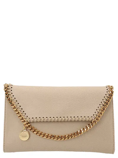 Stella Mccartney Wallet On Chain Falabella In Brown
