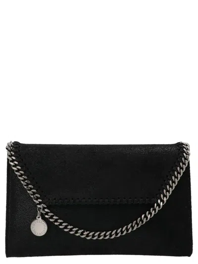 Stella Mccartney Wallet On Chain 'falabella' In Black
