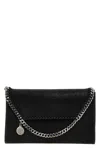 Stella Mccartney Falabella Mini Vegan Leather Wallet On Chain In Black