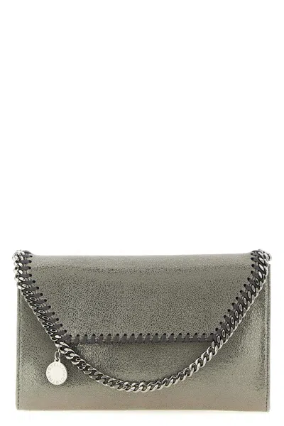 Stella Mccartney Wallet On Chain 'falabella' In Gray