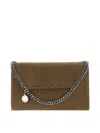 Stella Mccartney Falabella Wallet Shaggy Deer Shoulder Bag In Brown