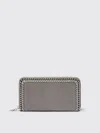 Stella Mccartney Grey Shaggy Deer Falabella Wallet