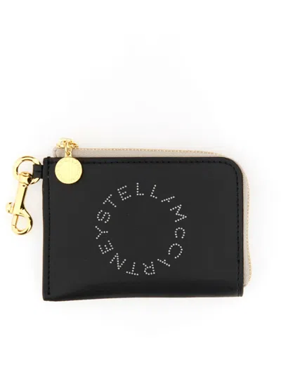 Stella Mccartney Wallet With Logo In Black