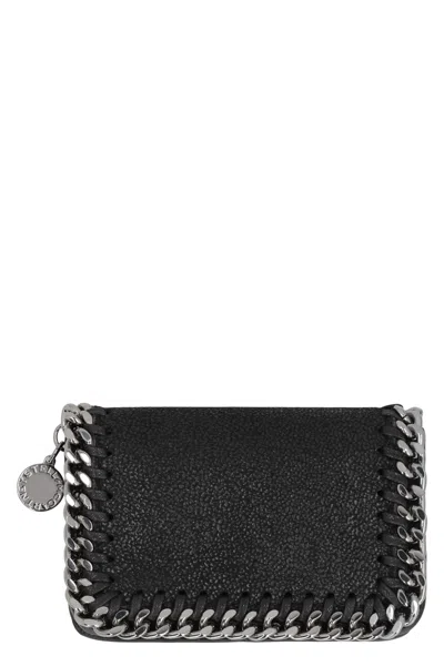 Stella Mccartney Wallet With Small Flap Falabella In Black
