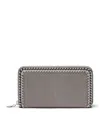 Stella Mccartney Grey Shaggy Deer Falabella Wallet In Grey